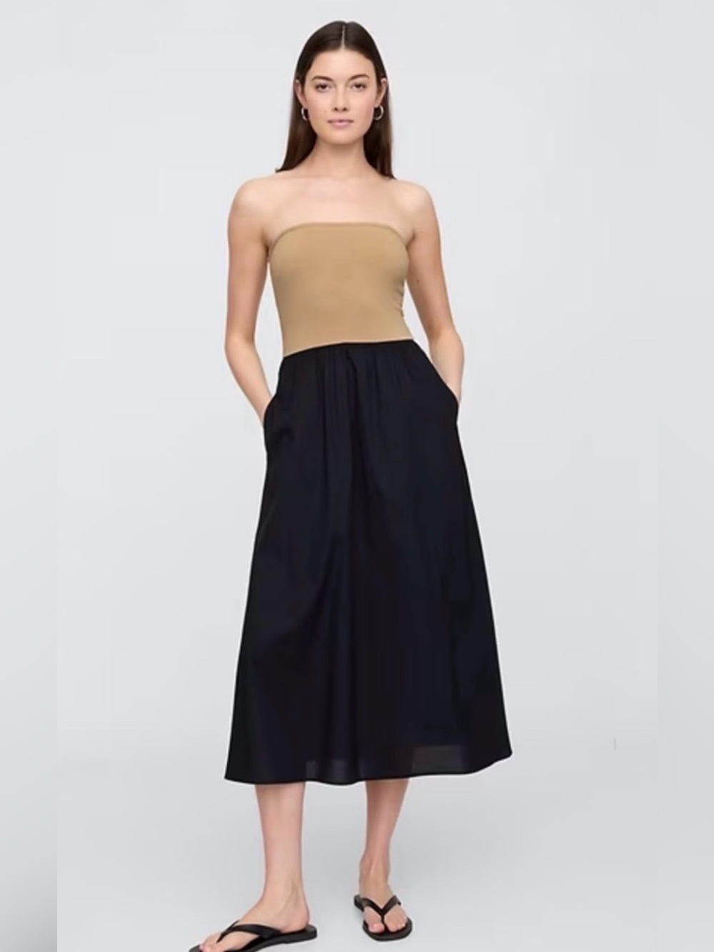 Gap poplin midi dress, size medium, NWT